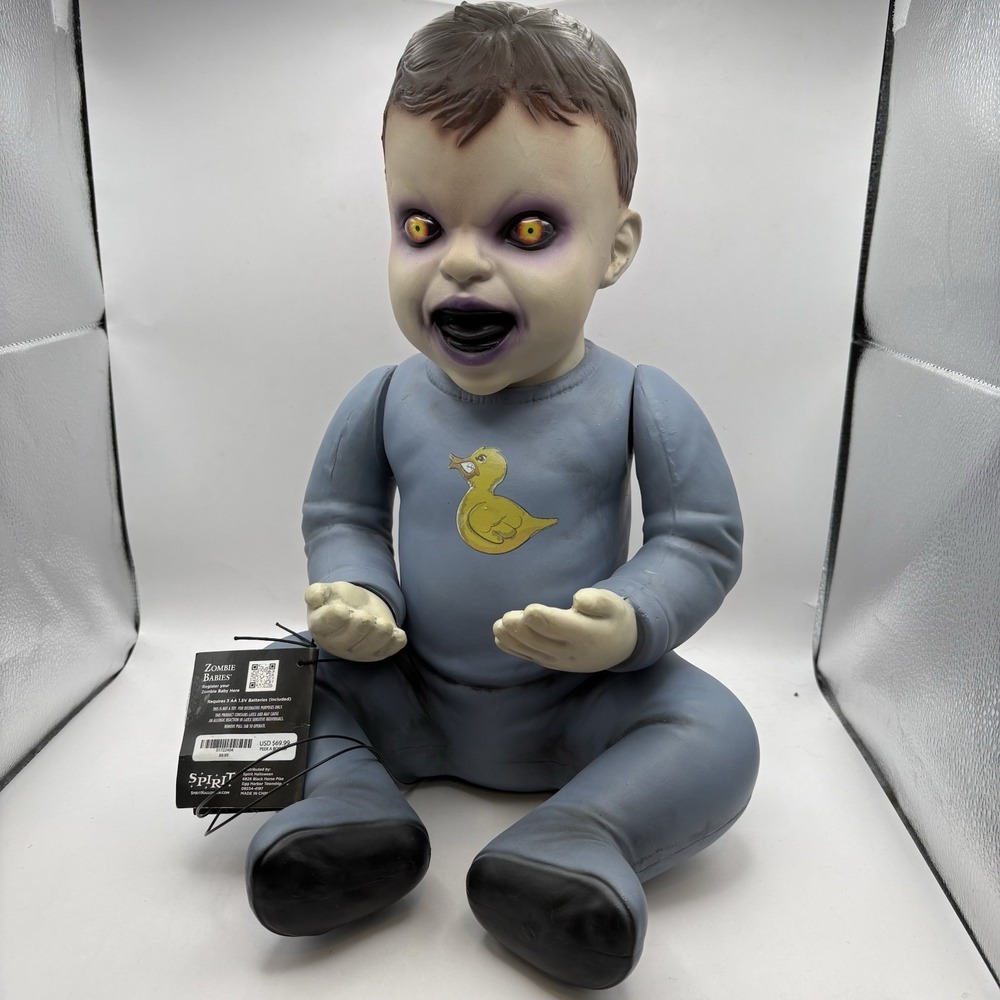 Hiding Harry Zombie Baby | Halloween Décor | Horror Décor | Peek-A-Boo Motion